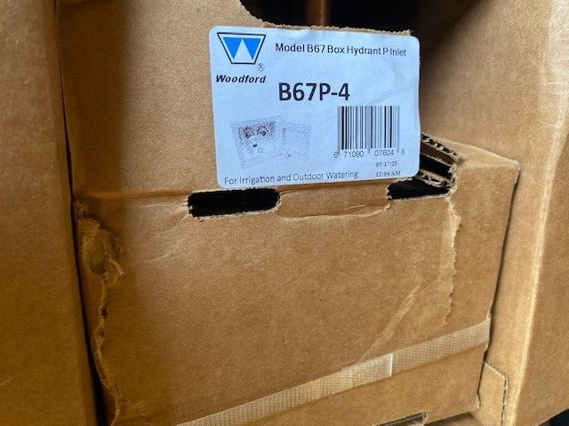 Woodford B67P-4", 3/4" FPT Inlet Freezeless Backflow Preventer Box Wall Hydrant