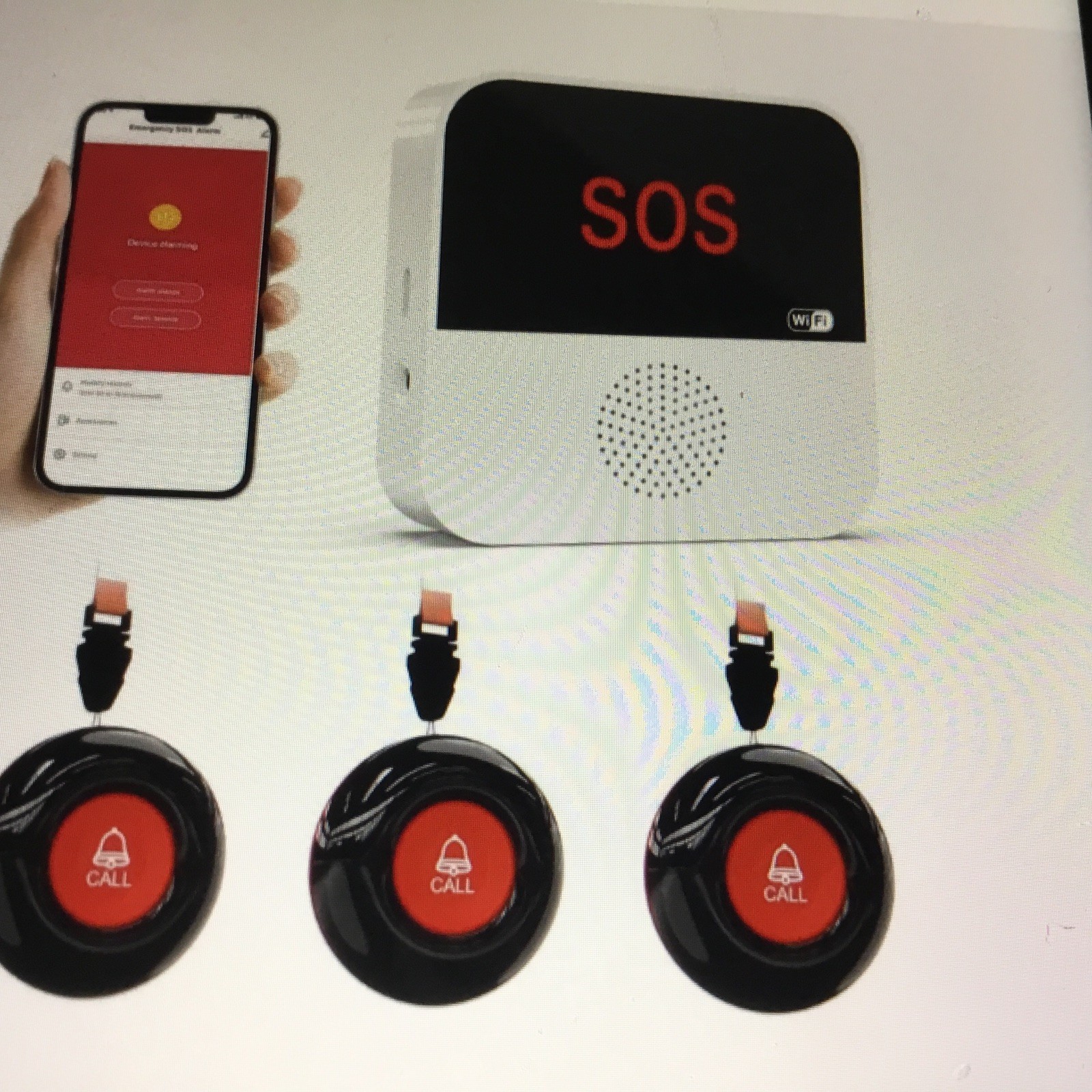 WiFi Smart Wireless Caregiver Pager Call Button System