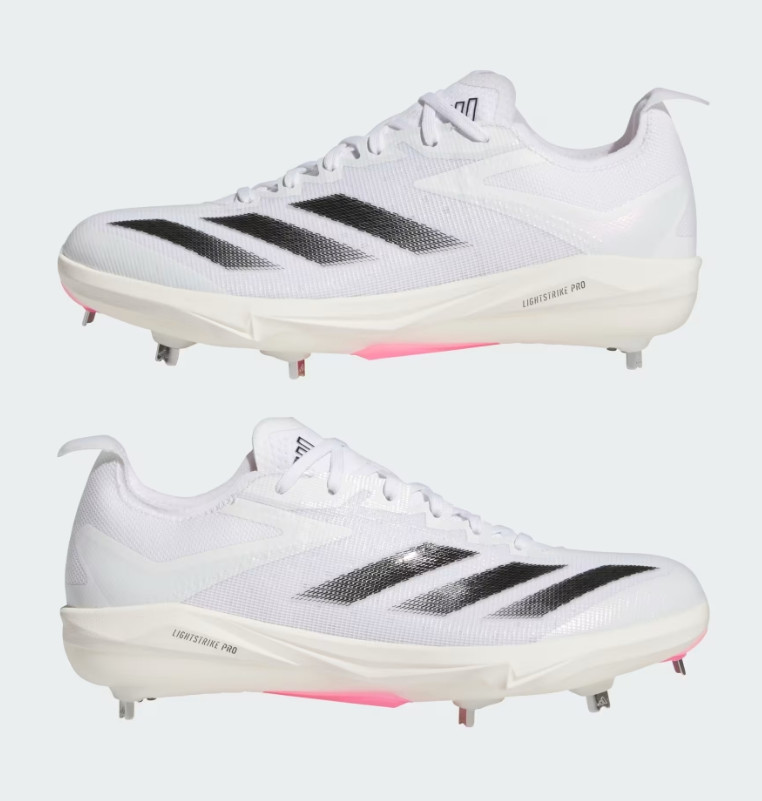 Adidas Adizero Electric+ Metal Spike Men's Baseball Shoes Sports White IF8486
