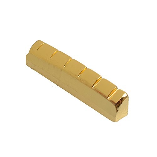 SAPHUE 6-String Acoustic Guitar Brass Nut and Saddle Set,