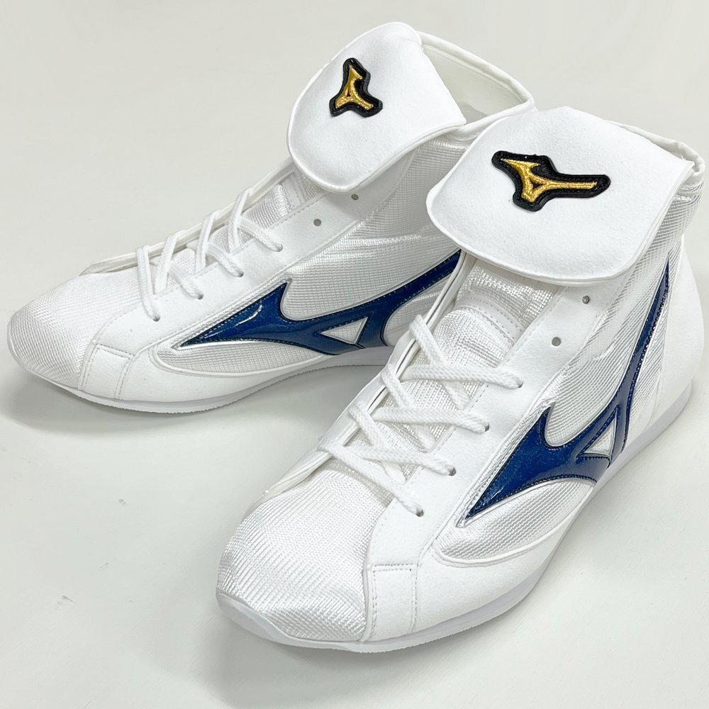 Mizuno Short Boxing Shoes Easy Spectra White × Navy Line BM509 26-28.5cm Japan