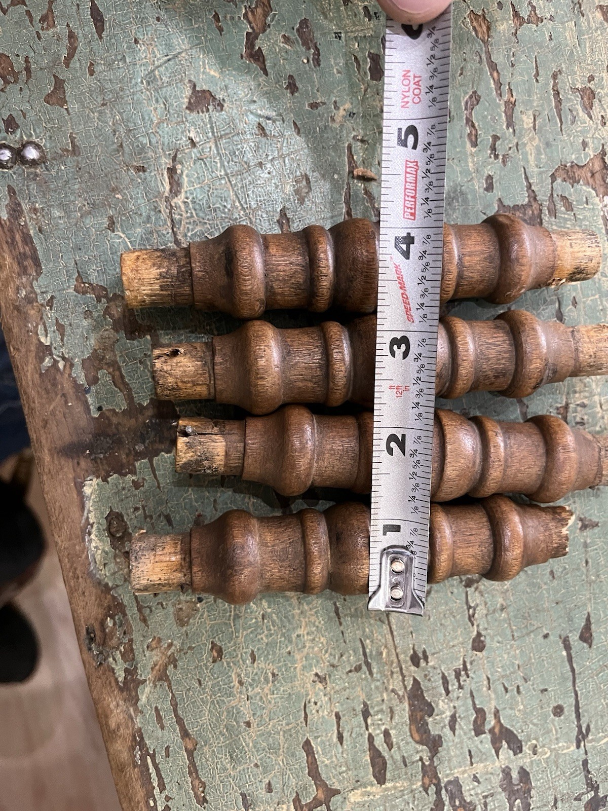 Antique Salvaged Support Spindles Piano Stool