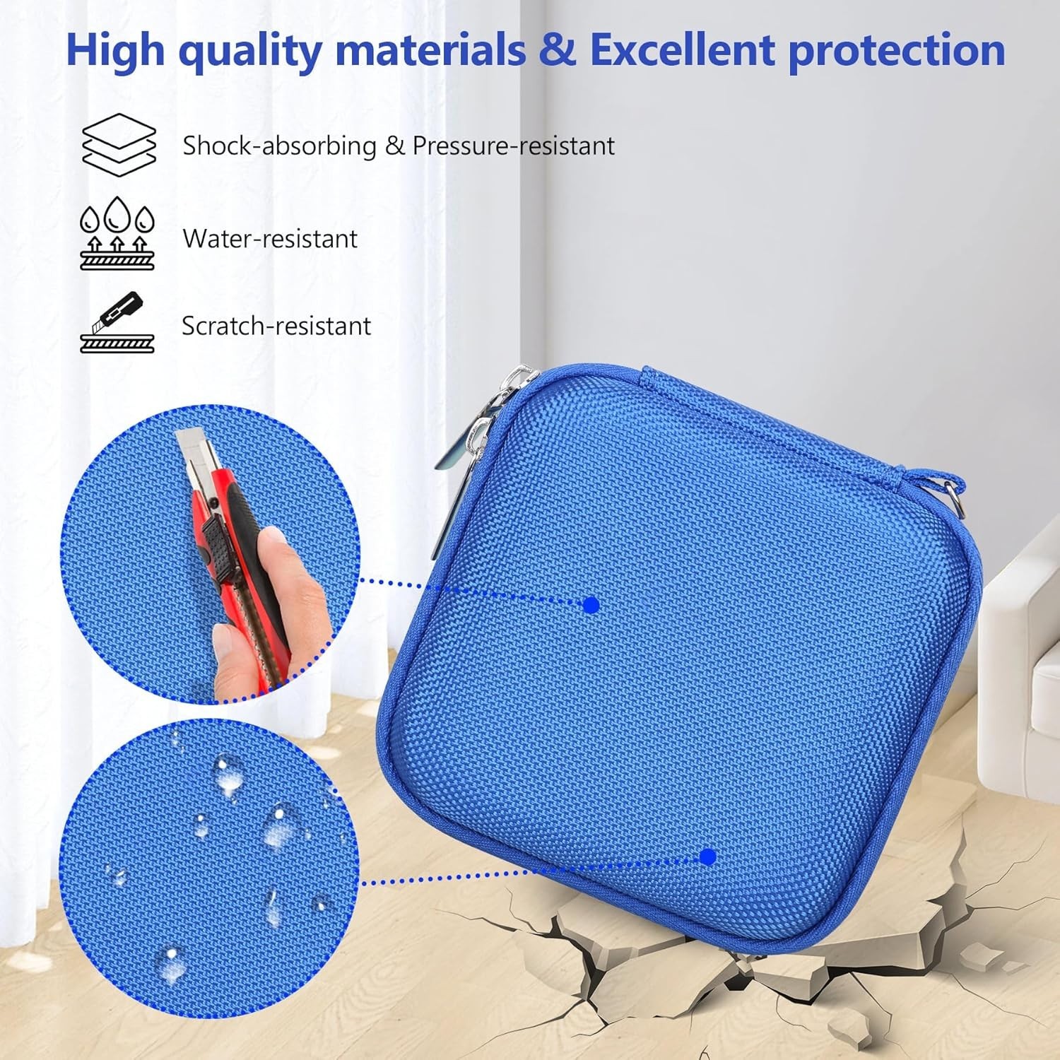 Retro Game Console Hard Case with Mesh Pocket - Fits GBA SP & Accessories