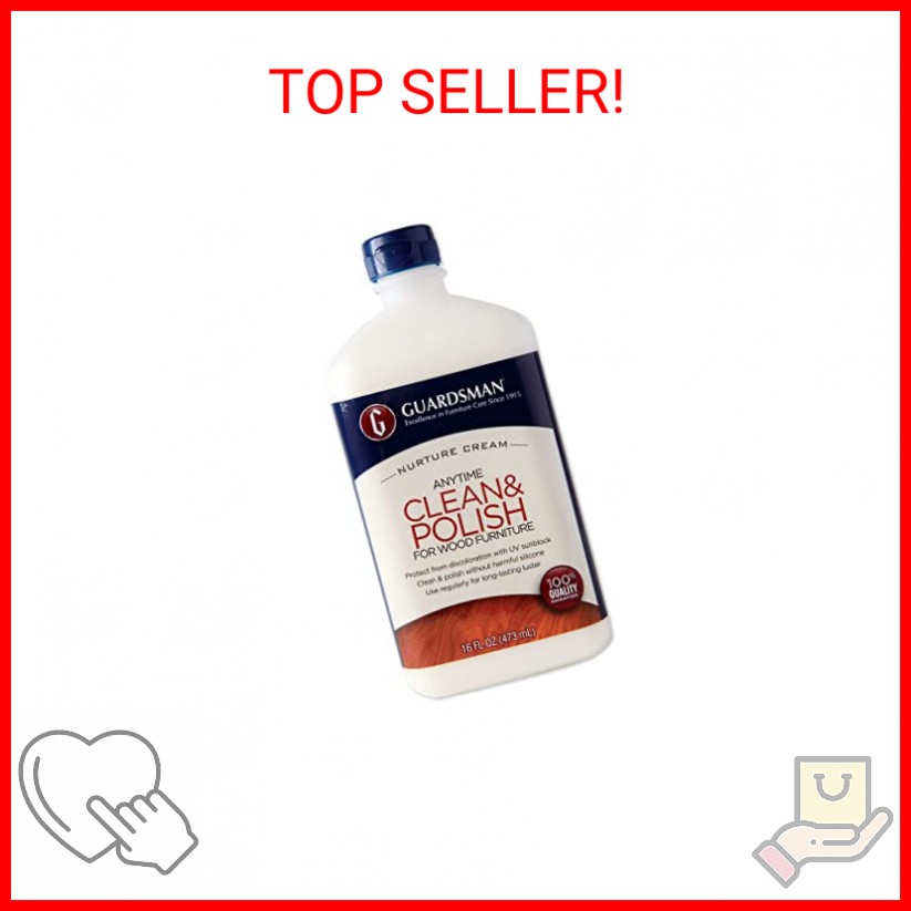 Guardsman Clean & Polish For Wood Furniture - Cream Polish 16.9 oz - Silicone Fr