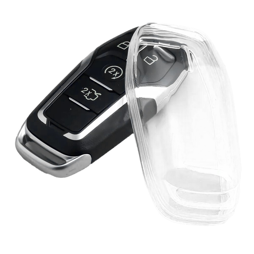 Transparent Clear Key Cover Case Holder For Ford For Mustang For Edge Part