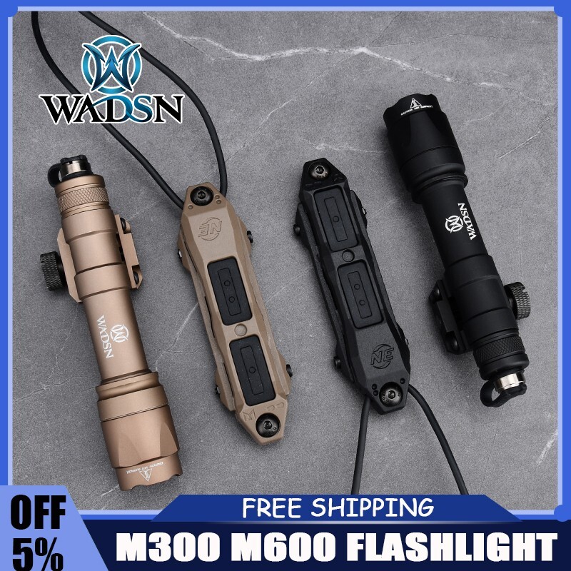 Wadsn M600U Flashlight M300A Hunting Scout Lamp 2.5MM SF Plug Pressure Switch