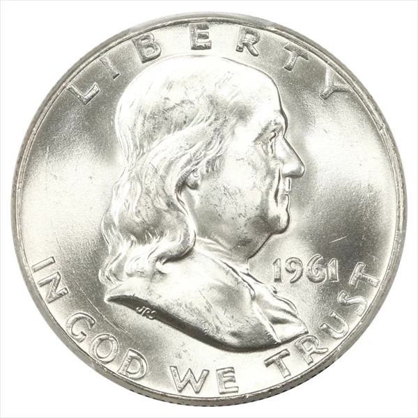1961-D Franklin Half Dollar PCGS MS65FBL