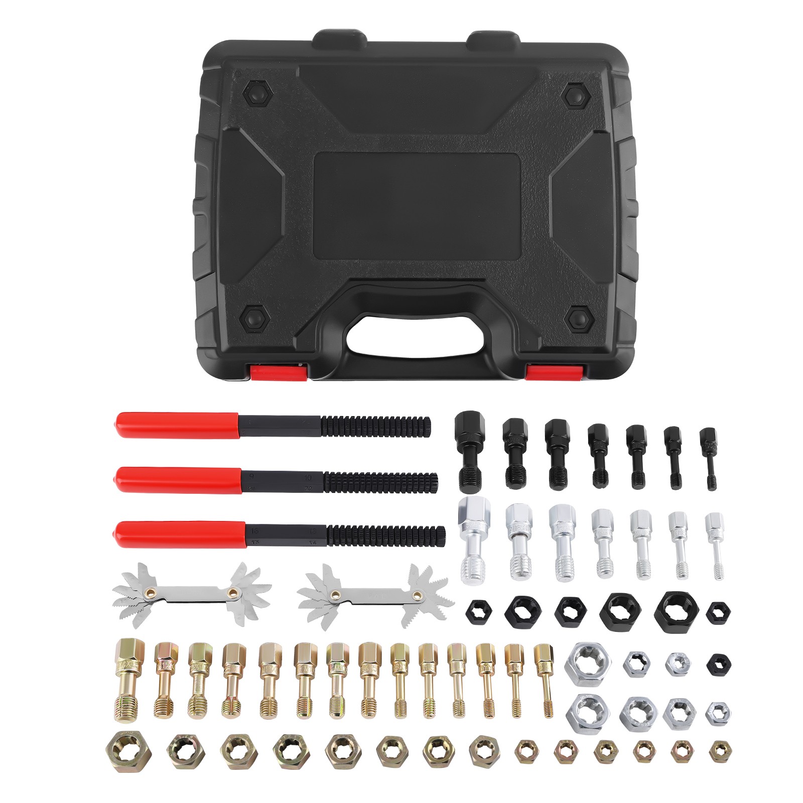 Complete 61pc Thread Chaser Kit M6x1.0-M14x1.5 & 1/4"-5/8" SAE with Files
