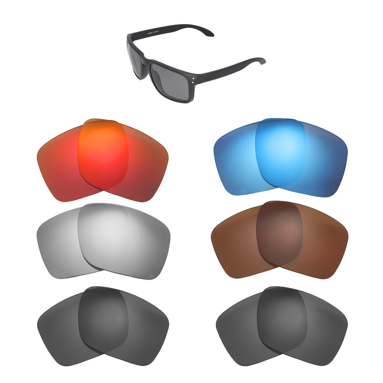 Walleva Replacement Lenses For Oakley Holbrook XL Sunglasses - Multiple Options
