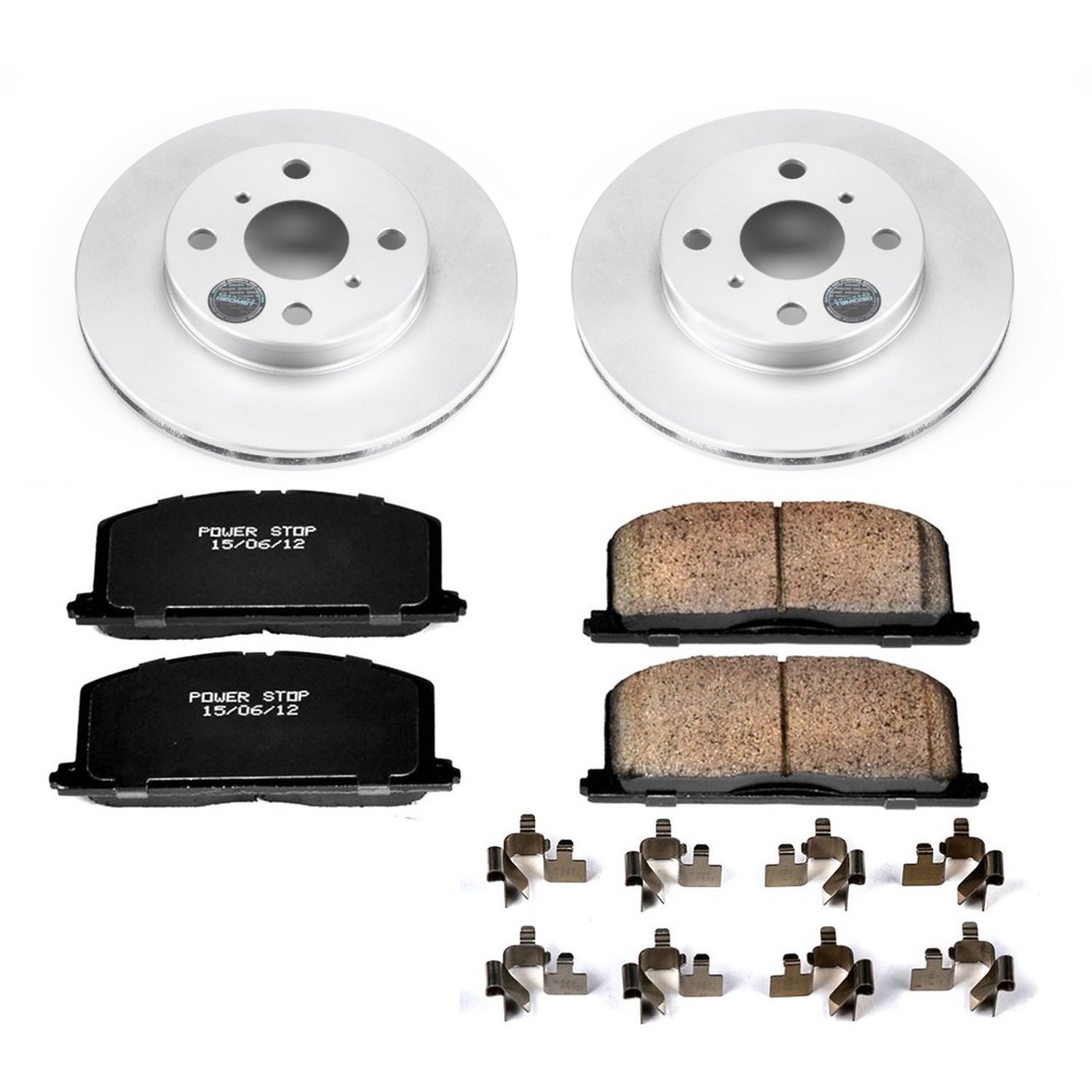 Power Stop for 96-98 Toyota Paseo Front Z17 Evolution Geomet Coated Brake Kit