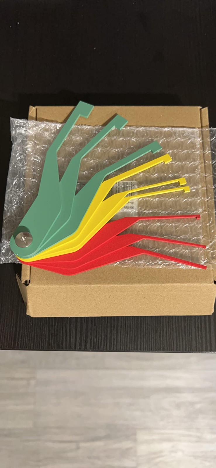 Brake Pad Thickness Gauge 9-Piece Metal Set 2mm to 12mm Easy Read Measure Tool
