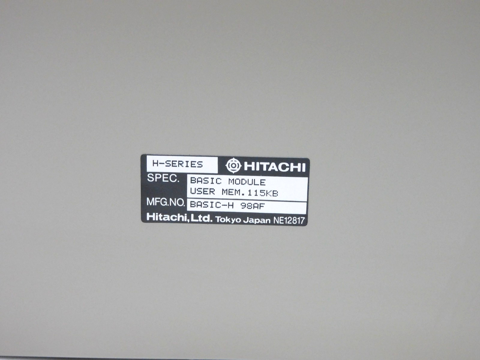 Hitachi Basic-H Basic Module User Mem. 115KB H-Series #2