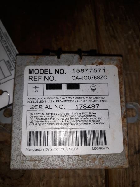 Chassis ECM Driver Assist Rear View Camera Fits 07-08 AVALANCHE 1500 64122