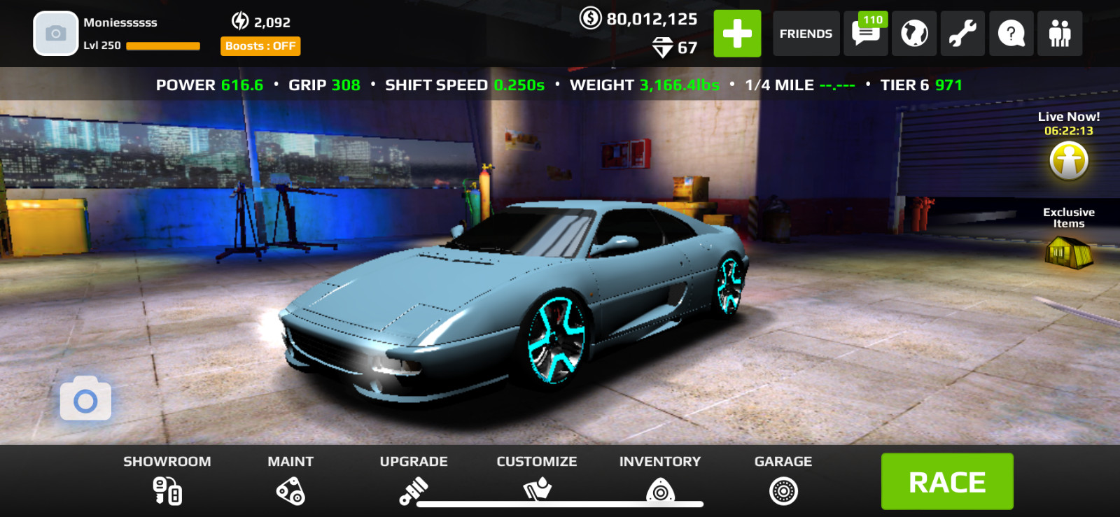 Rush Racing 2 In-game Vehicle. 6-8$ each