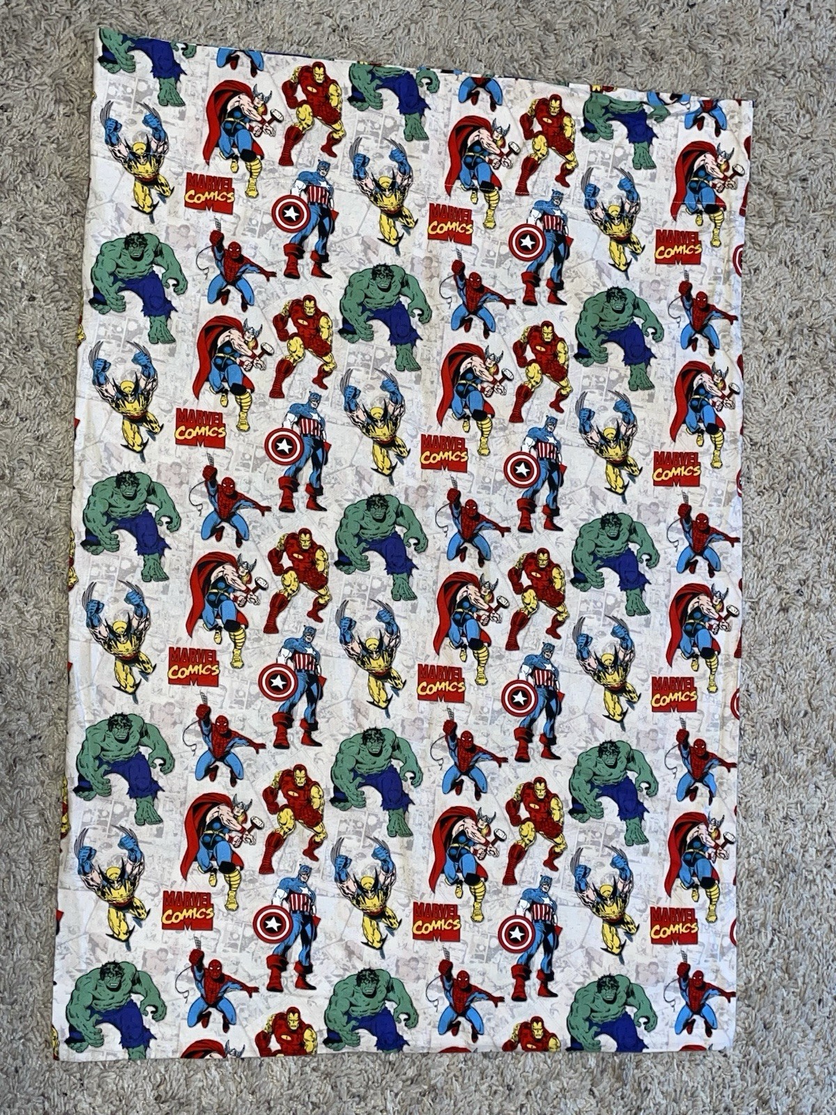 Standard Size Handmade Pillowcase Marvel Superheroes Comics Thor Hulk Wolverine