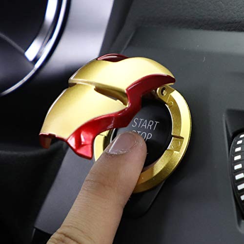 Car Engine Start Button Cover ABS Car Ignition Switch Decorative Cover, Mark3