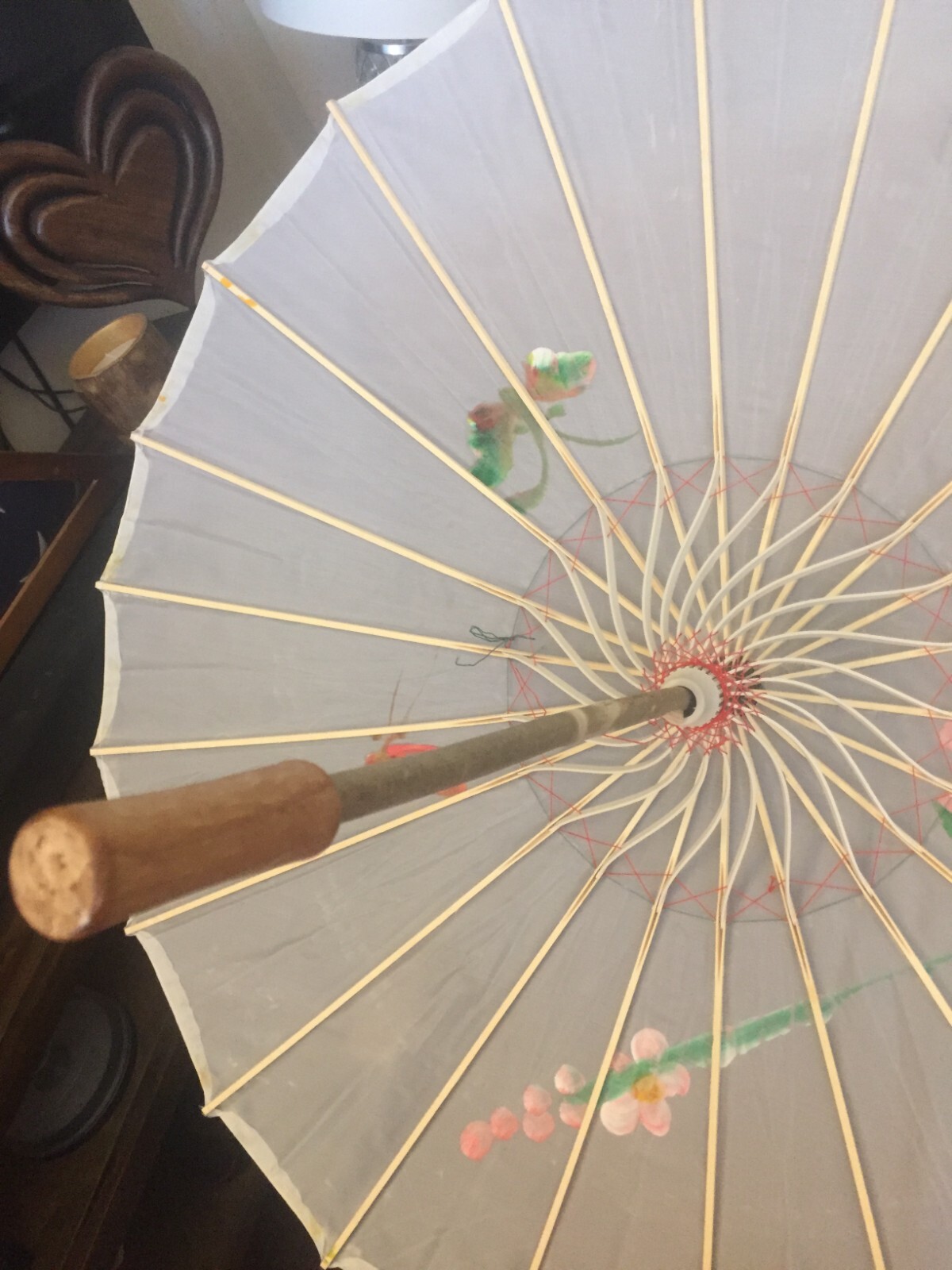Shade Sun Umbrella With Flowers New