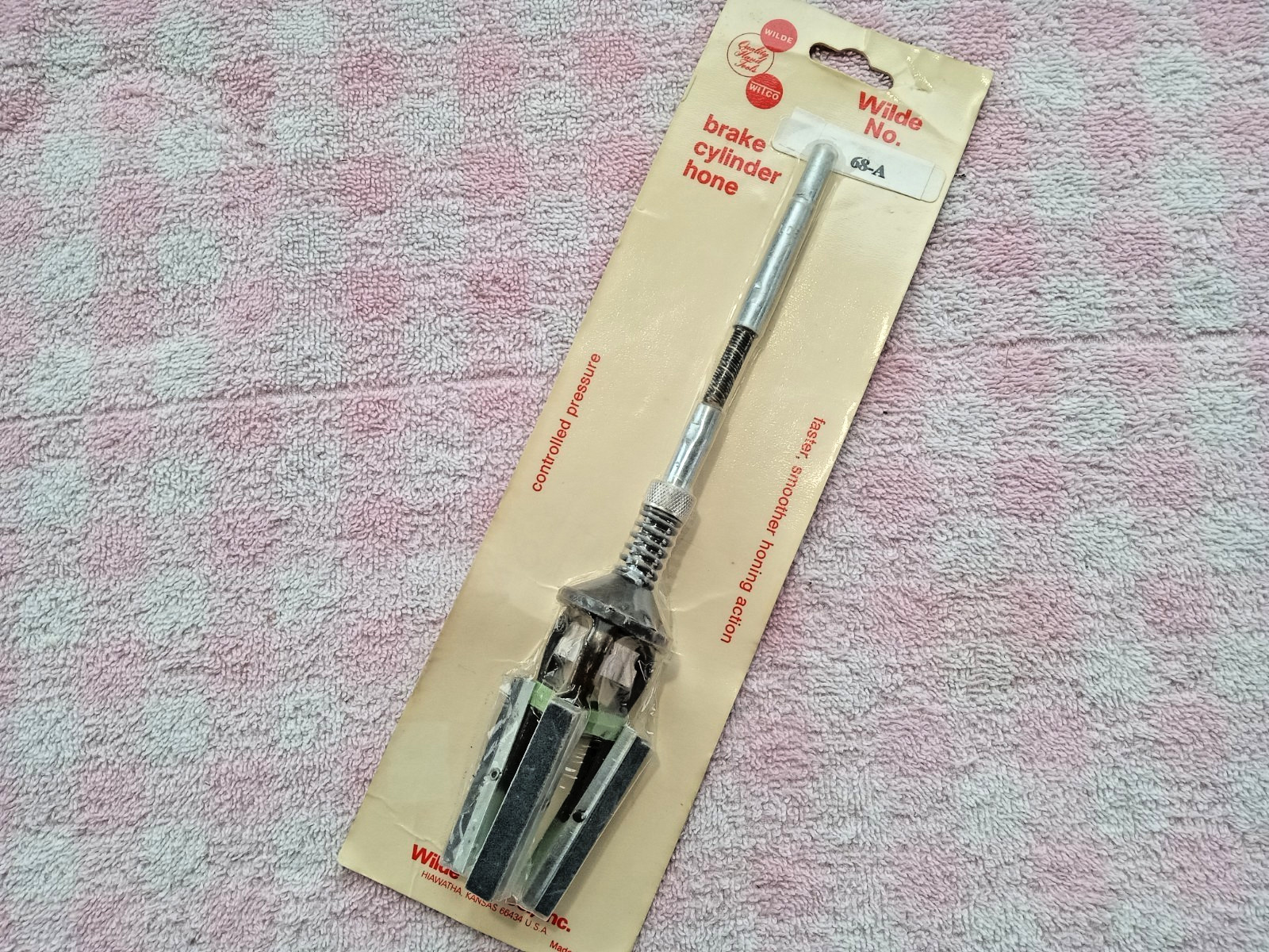 BRAND NEW VTG NOS WILDE No.68-A BRAKE CYLINDER HONE SEALED ORIGINAL FACTORY PKG