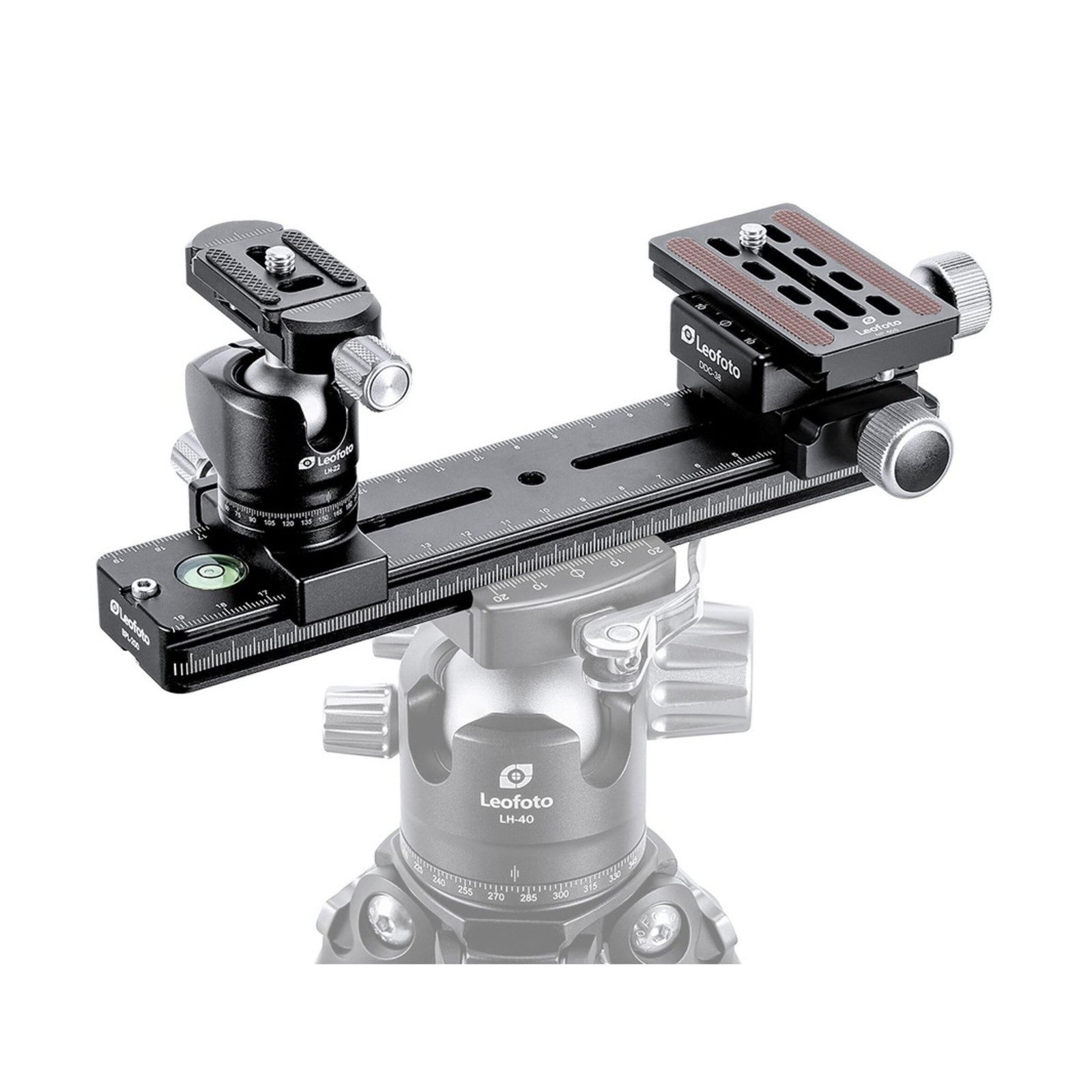 Leofoto FDM-02 Arca Rail Kit, for Binocular/Rangefinder, Double Dovetail, Bal...