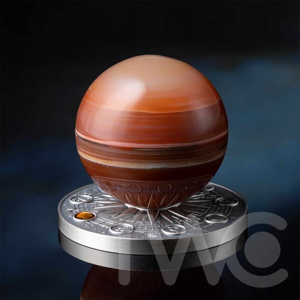 2024 Ghana Mars Solar System 2 oz Antique finish Silver Coin