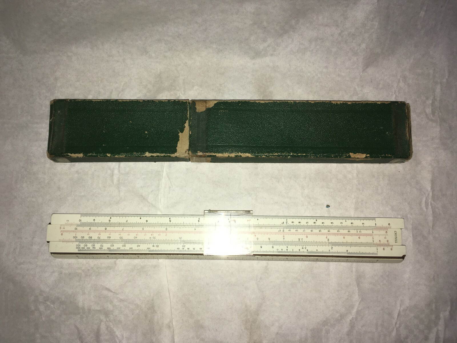 Vintage Faber Castell  Slide Rule In Box ruler