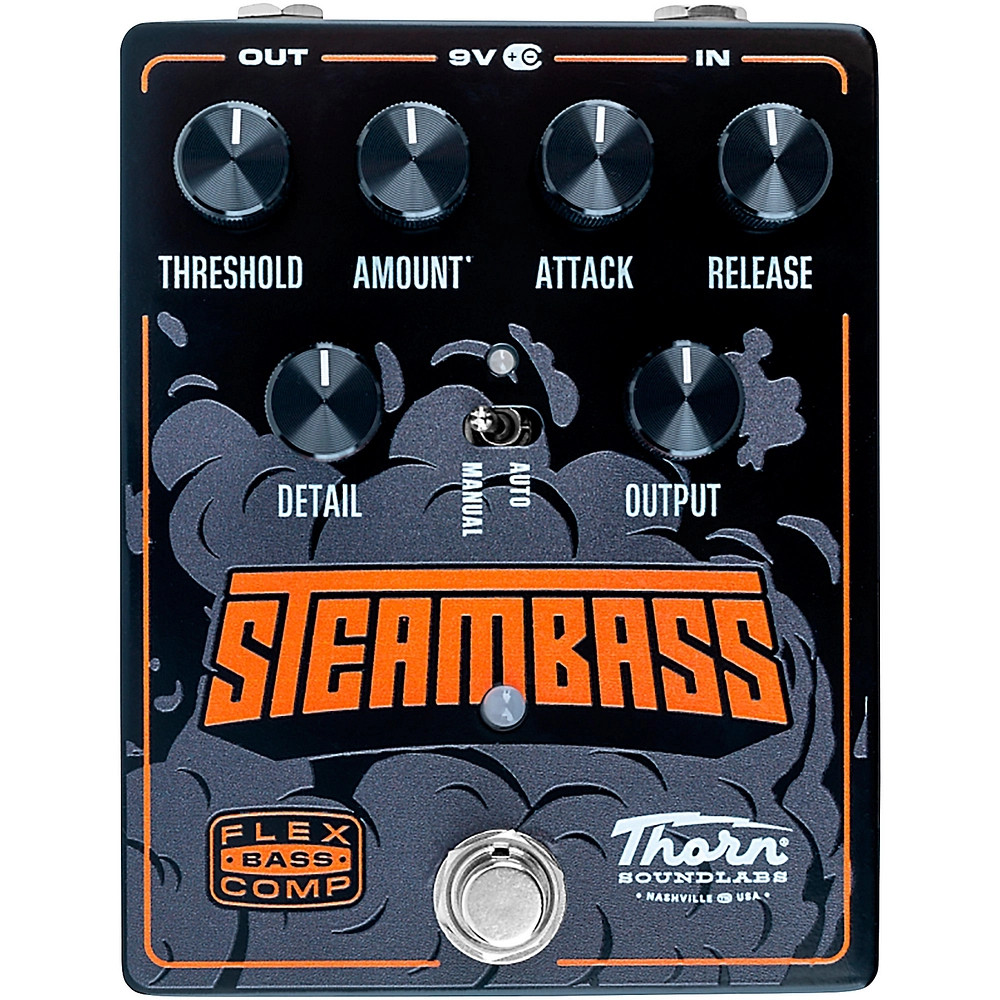 Thorn Soundlabs Steambass Flex Bass Compressor Pedal - Black
