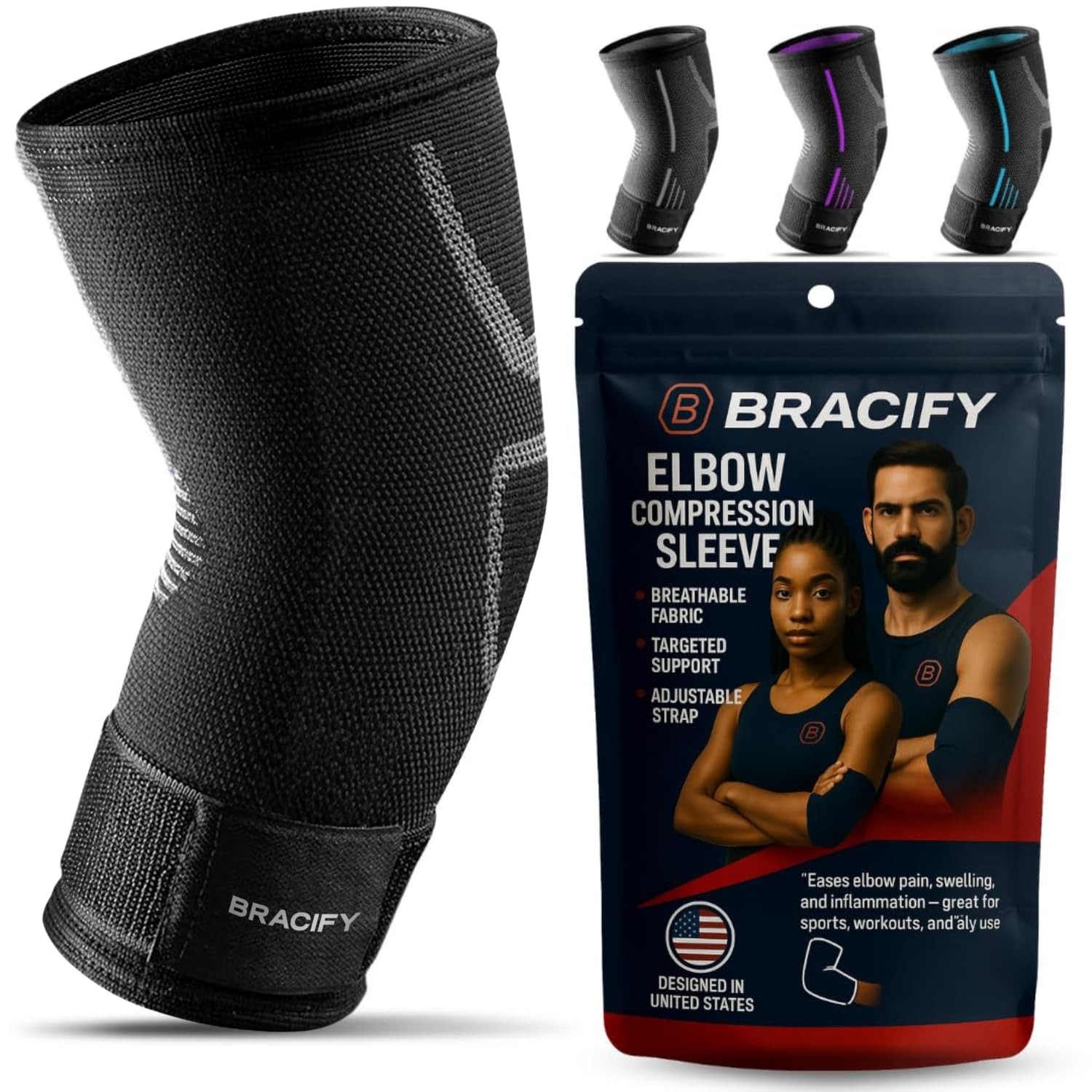 Elbow Brace for Tendonitis and Tennis Elbow for Women & Men, Arm Compression ...