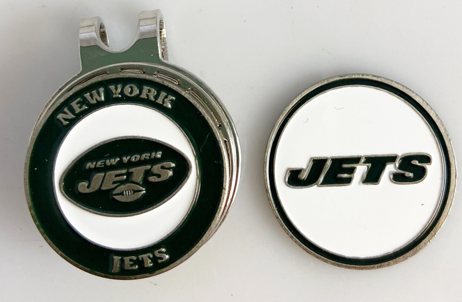 GOLF Silver HATCLIP & ballmarker NEW YORK JETS Silver NEW