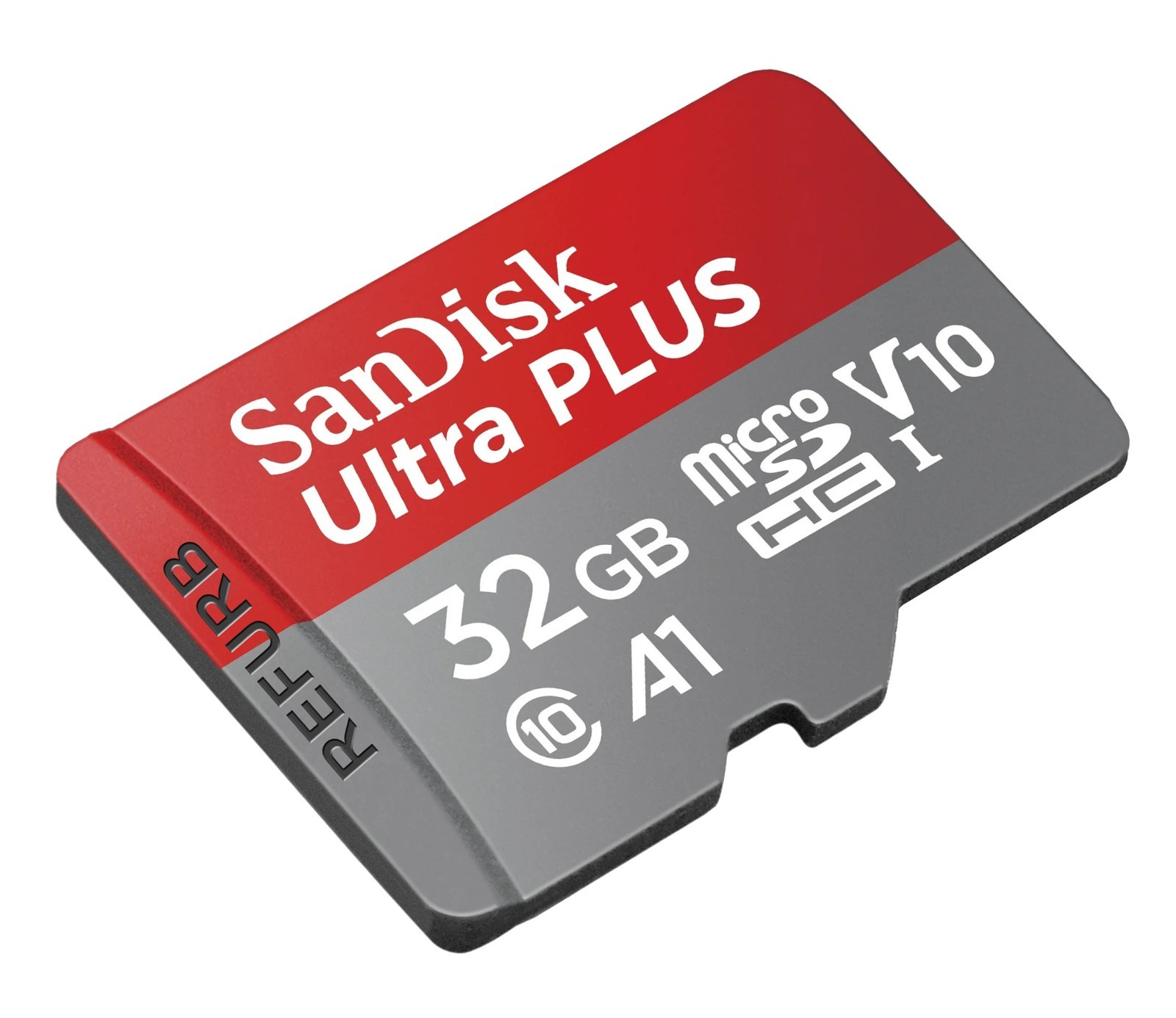 SanDisk - Ultra PLUS 32GB microSDHC UHS-I Memory Card U