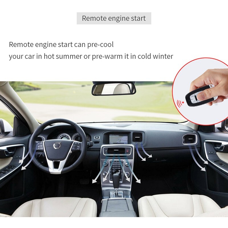 EasyGuard Proximity Lock Unlock Remote Engine Start Ignition Start Siren DC12V
