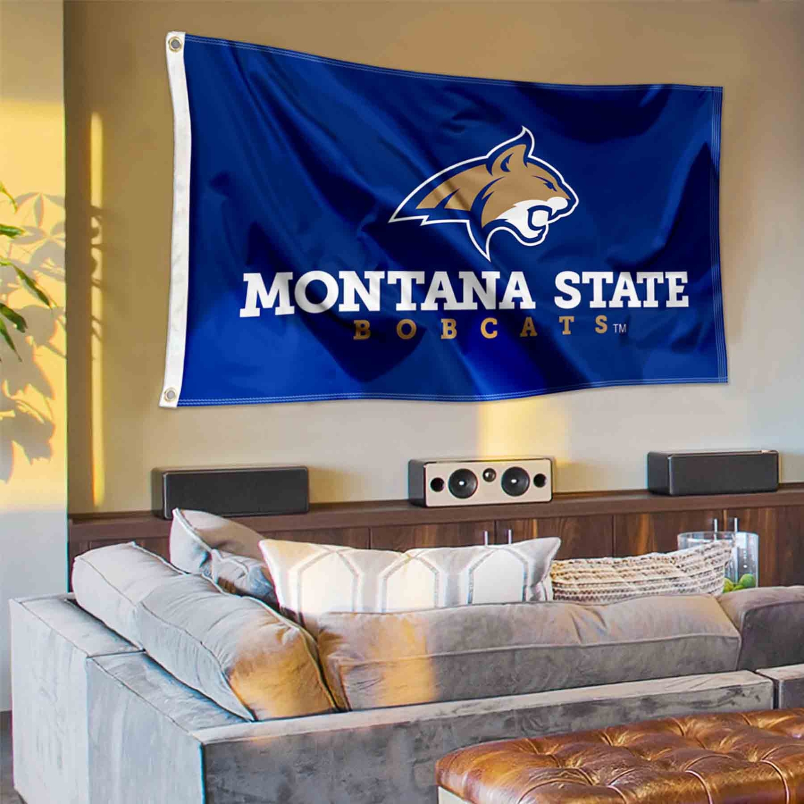 Montana State University MSU Flag 3x5 Banner