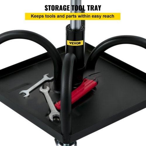 Rolling Garage Stool 300LBS Capacity Adjustable Height from 157