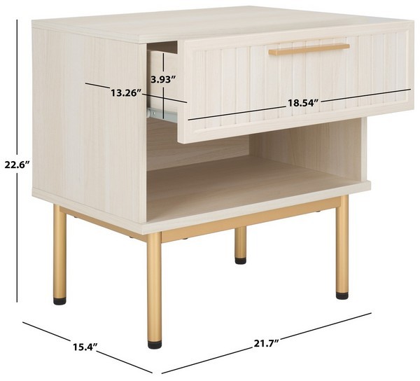 Safavieh AXELLE 1 DRAWER NIGHTSTAND, Reduced Price 2172779157 NST9607C