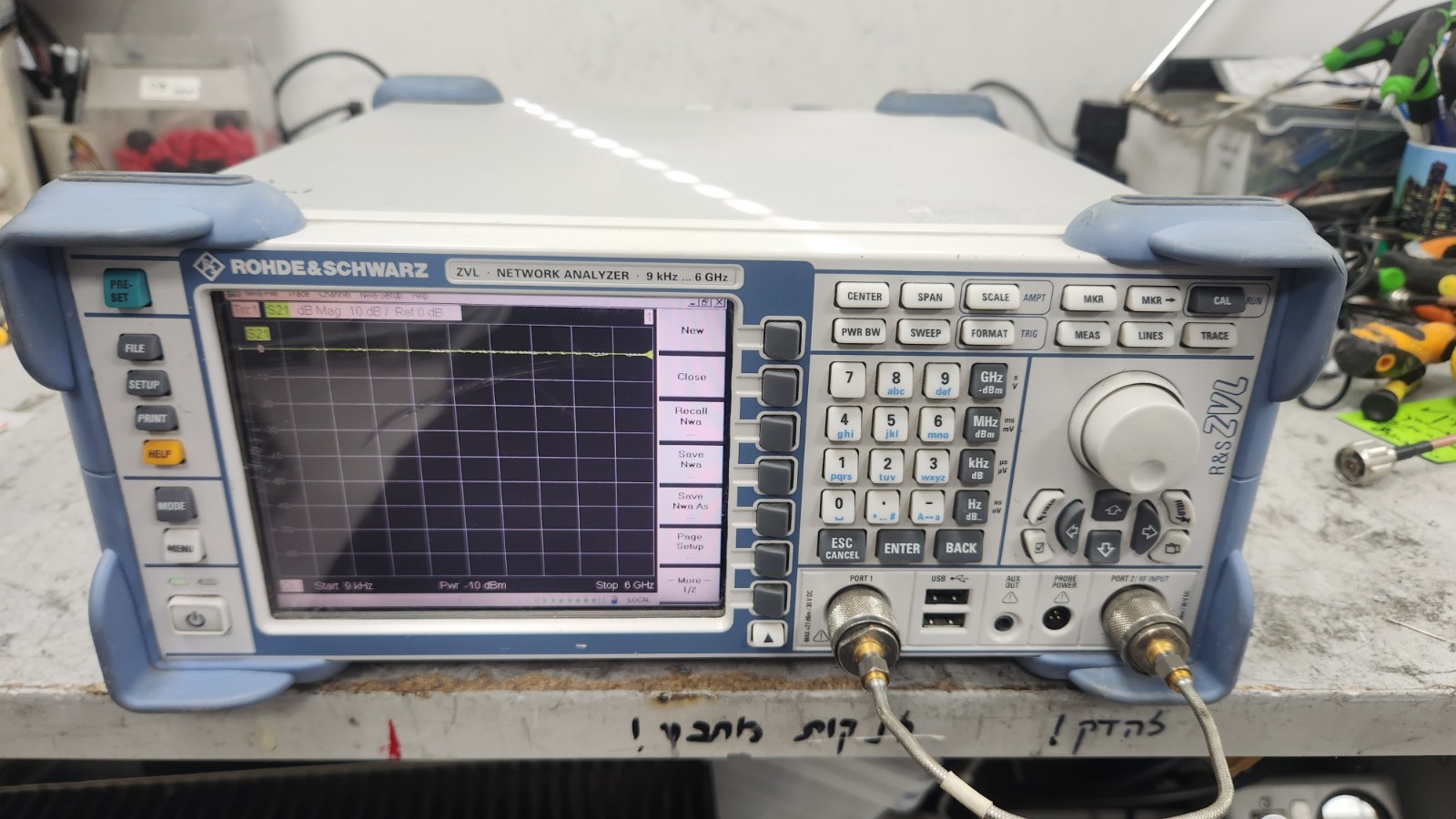 Rohde & Schwarz ZVL6 Vector Network Analyzer 9 kHz - 6 GHz  Fully Tested + opt