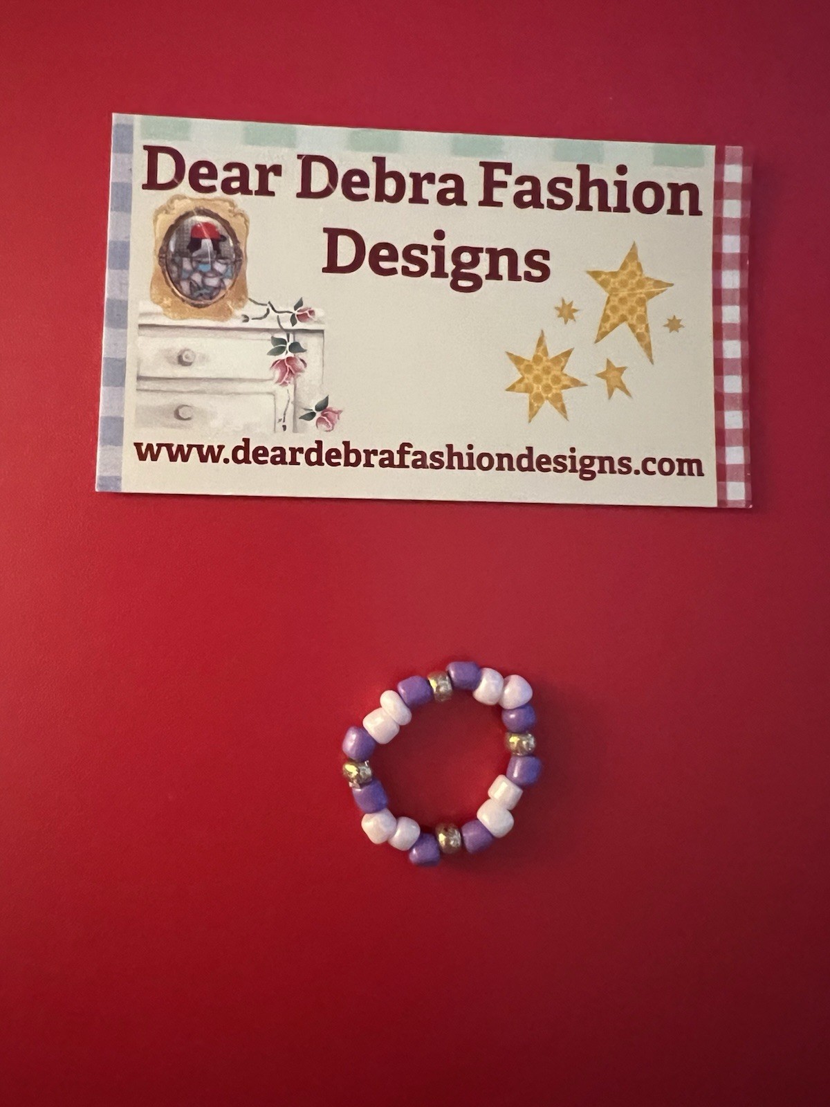 Beaded Ring One Size Fits All