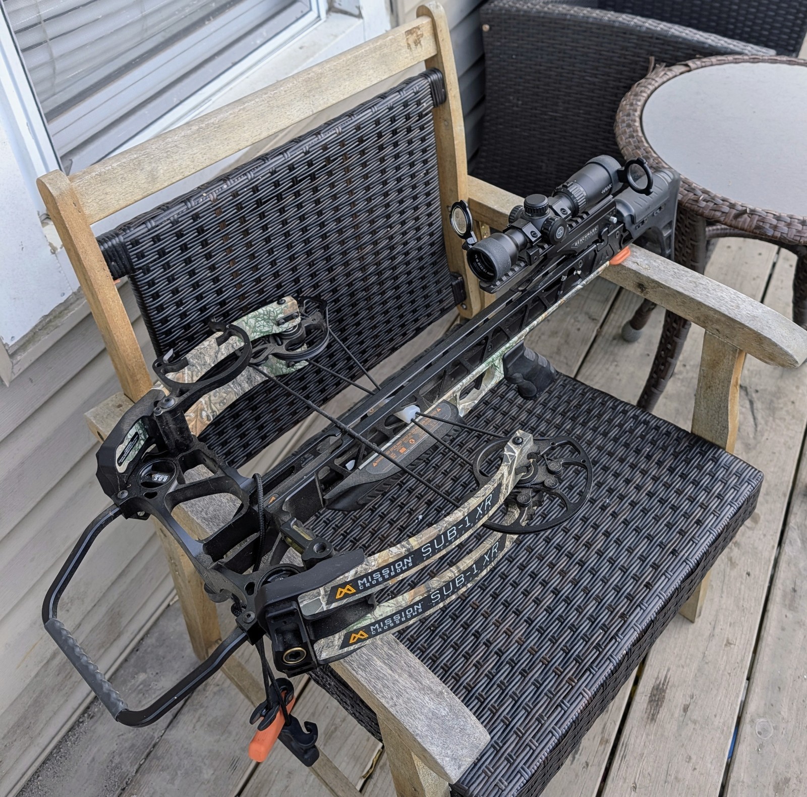 Mission Crossbows SUB-1 XR Compound Crossbow Pro Package w/ Scope, Camo/Black