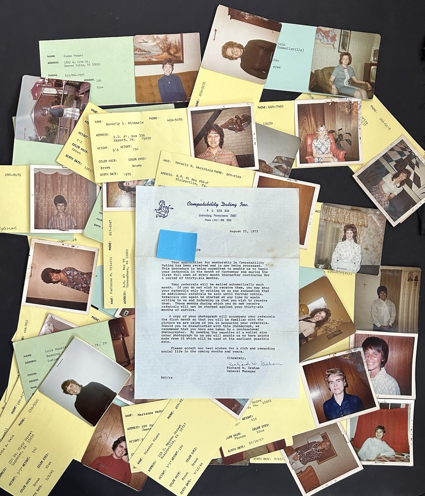 1973 COMPUTER COMPATIBILITY DATING Memorabilia Photos Pgh Greensburg Western Pa