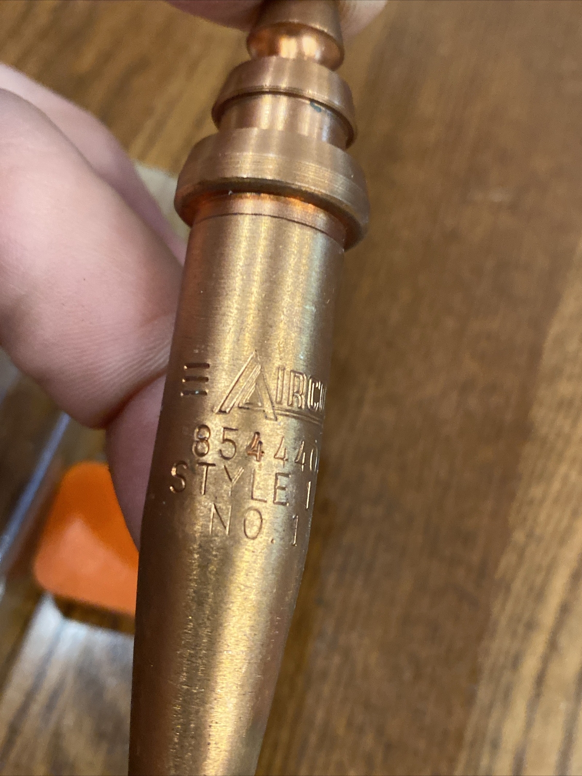 Vintage Airco Style 144-1 No 1 854 4401 Copper Acetylene Cutting Torch Tip