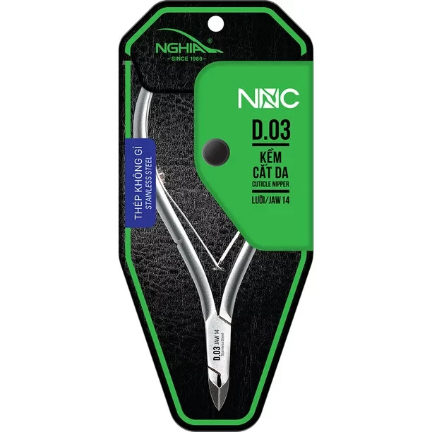 Nghia - Stainless Steel Cuticle Nipper D-07 Jaw 14