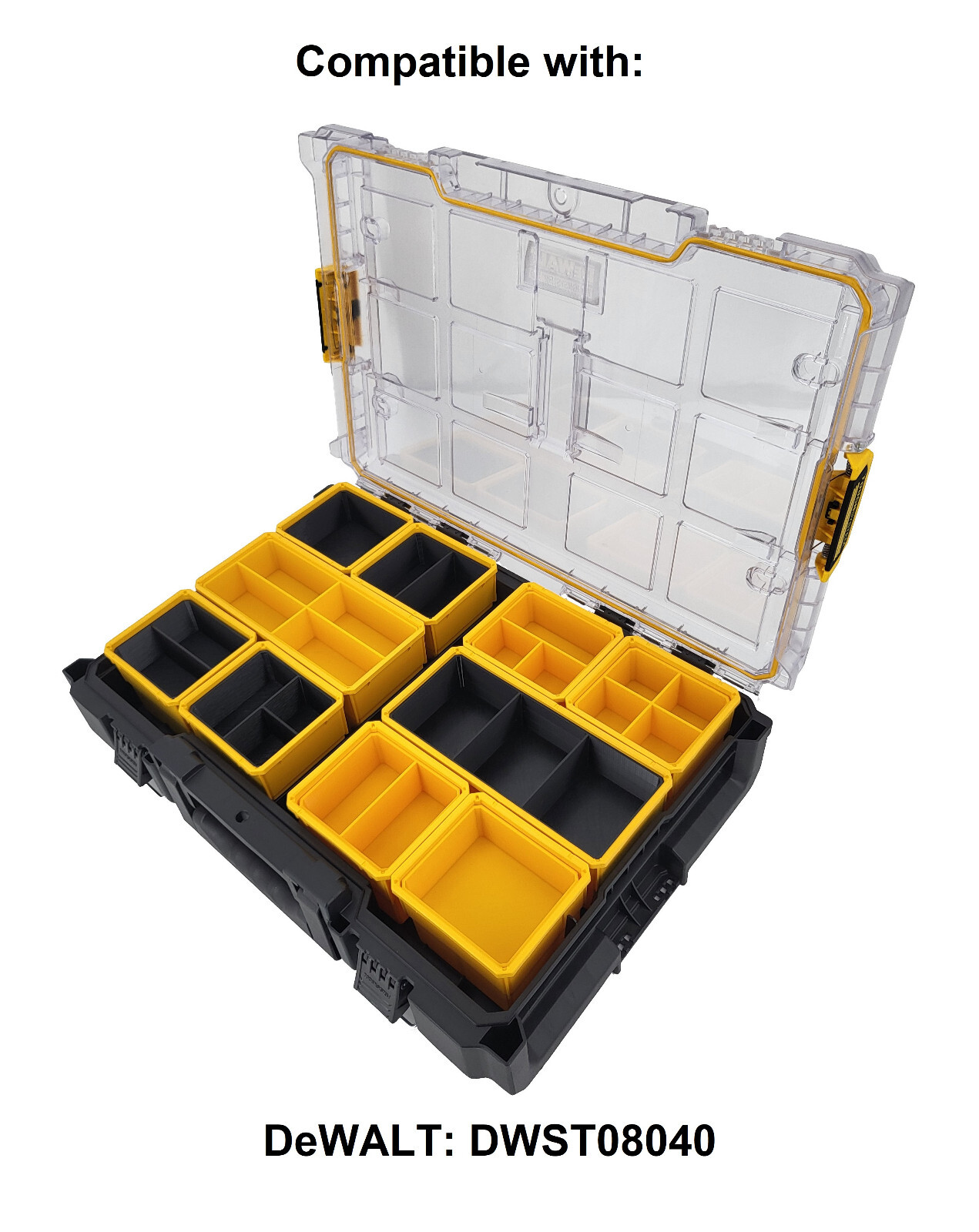 Dewalt ToughSystem 2.0 Full Size Organizer Compatible Small Nesting Bin