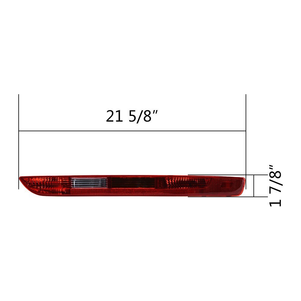 For 2009-2017 Audi Q5 Reverse Tail Lamp Rear Bumper Reflector Light Right Side