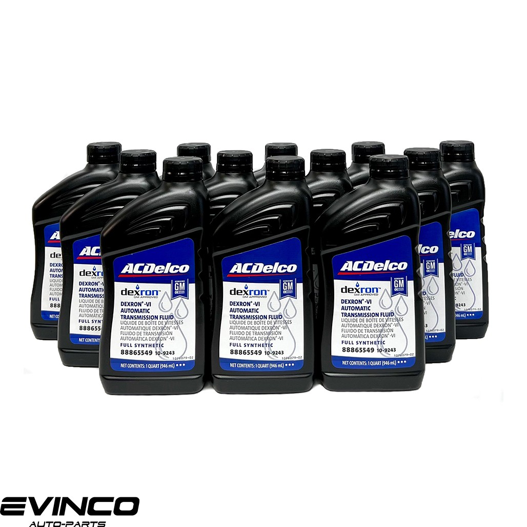 ACDelco Dexron VI Full Synthetic Automatic Transmission Fluid Case of 12 Quarts