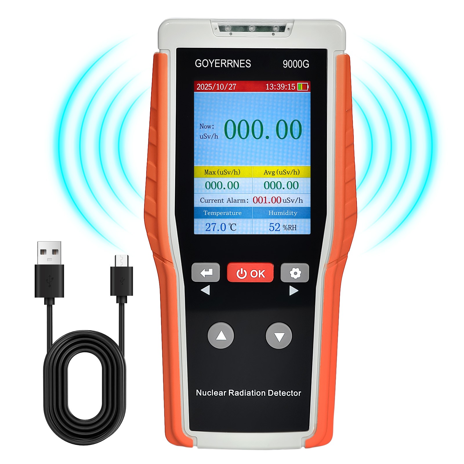 Geiger Counter Nuclear Radiation Detector, Beta Gamma X-ray Radioactivity Detect