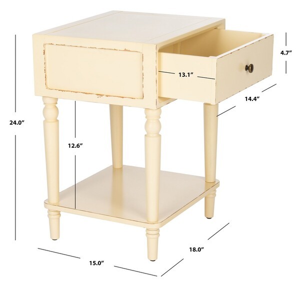 Safavieh SIOBHAN ACC TABLE WSTORAGE DRW, Reduced Price 2172772291 AMH6611D