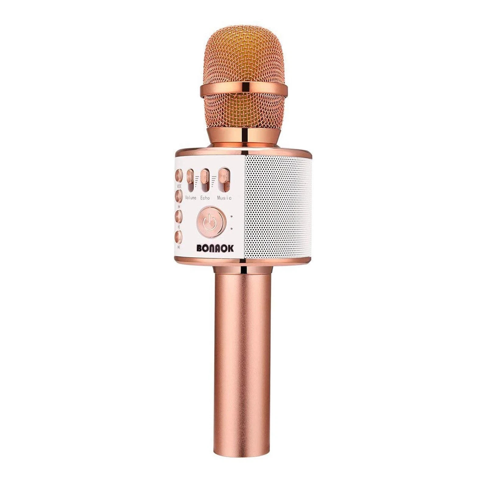 BONAOK Wireless Bluetooth Karaoke Microphone 3-in-1 Portable Handheld Mic Spe...