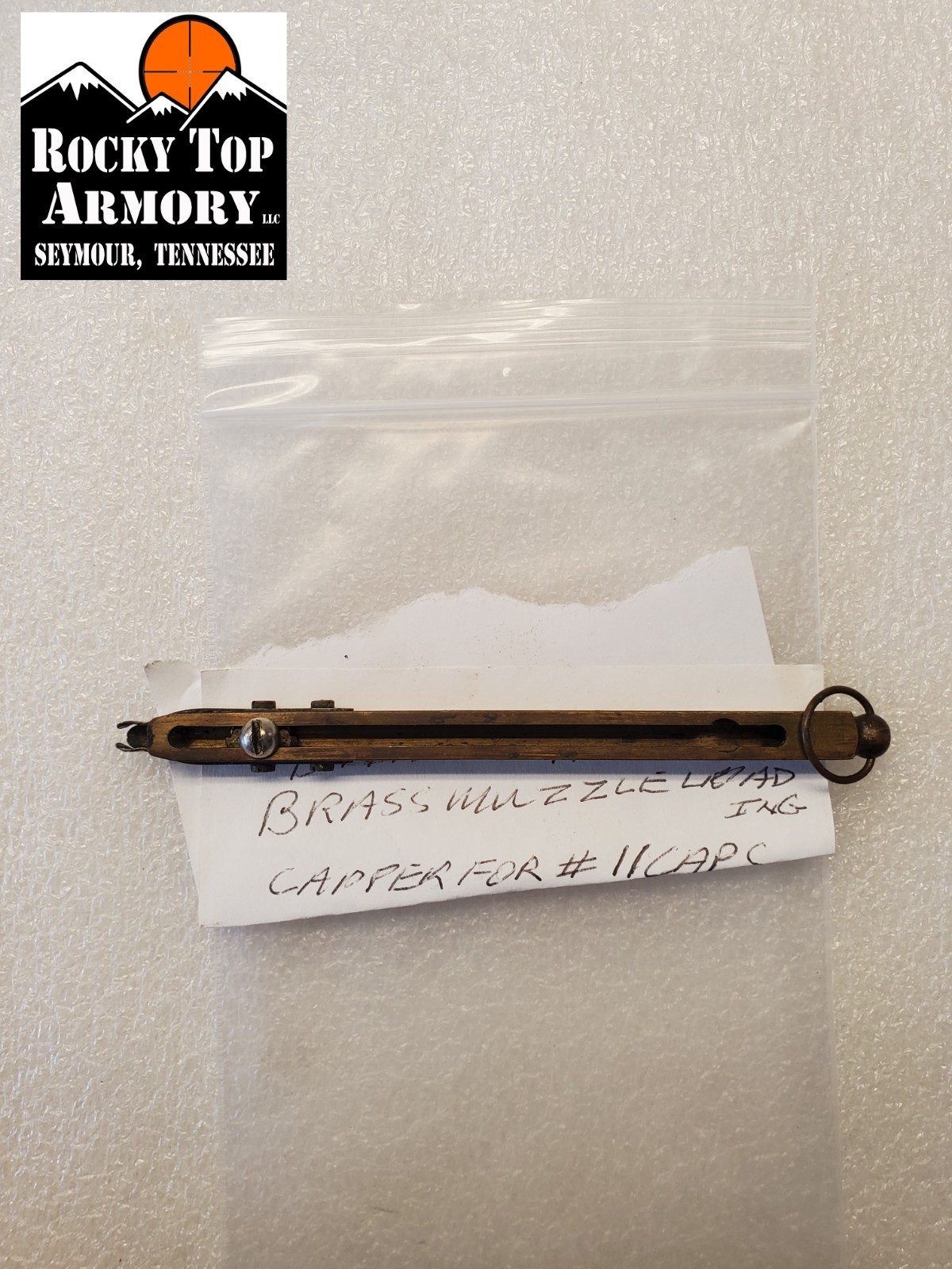 Brass Straight Line Muzzleloading Capper No. 11 Size