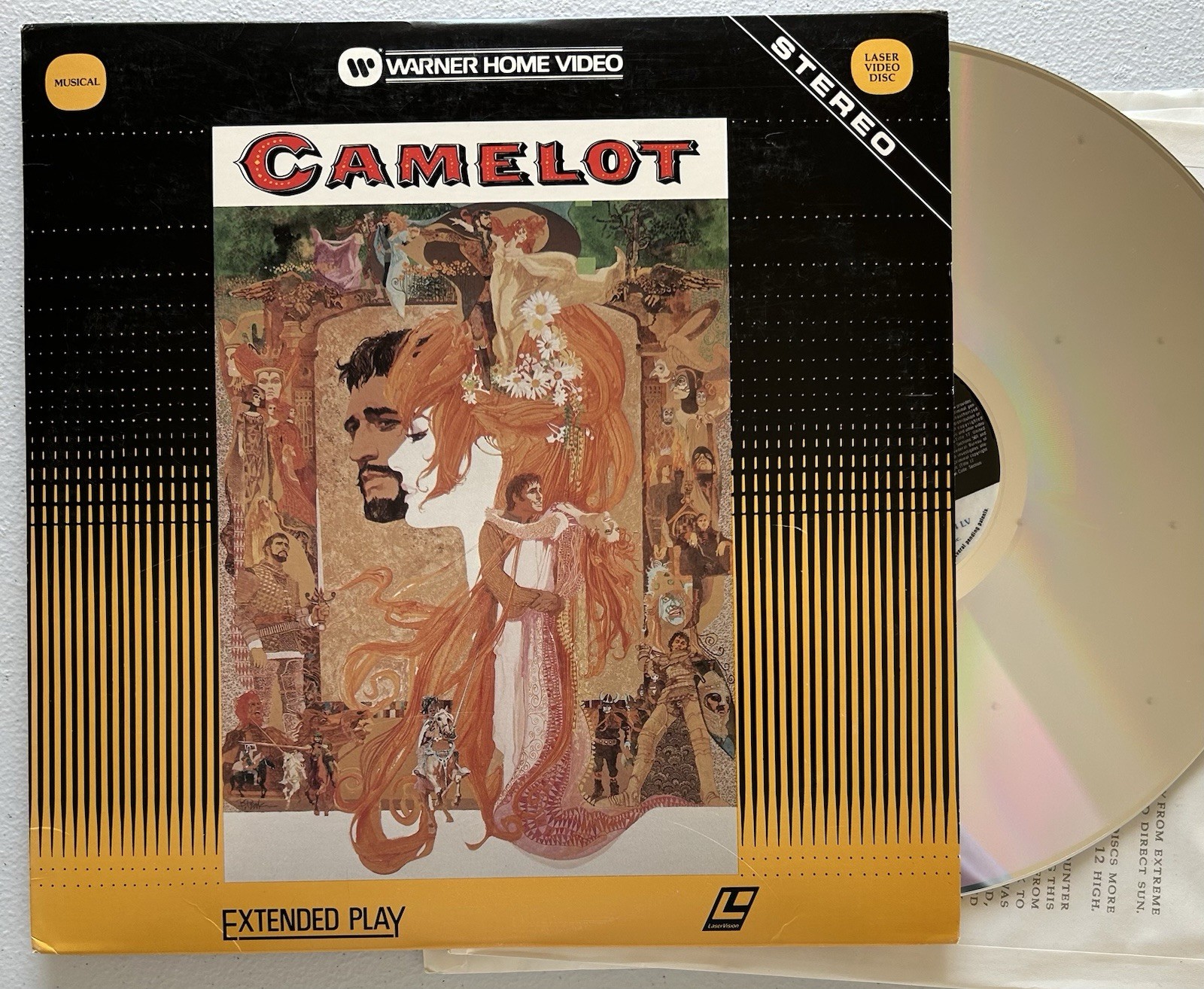 CAMELOT - Laserdisc Stereo - Extended Play - 1967 - Two Discs