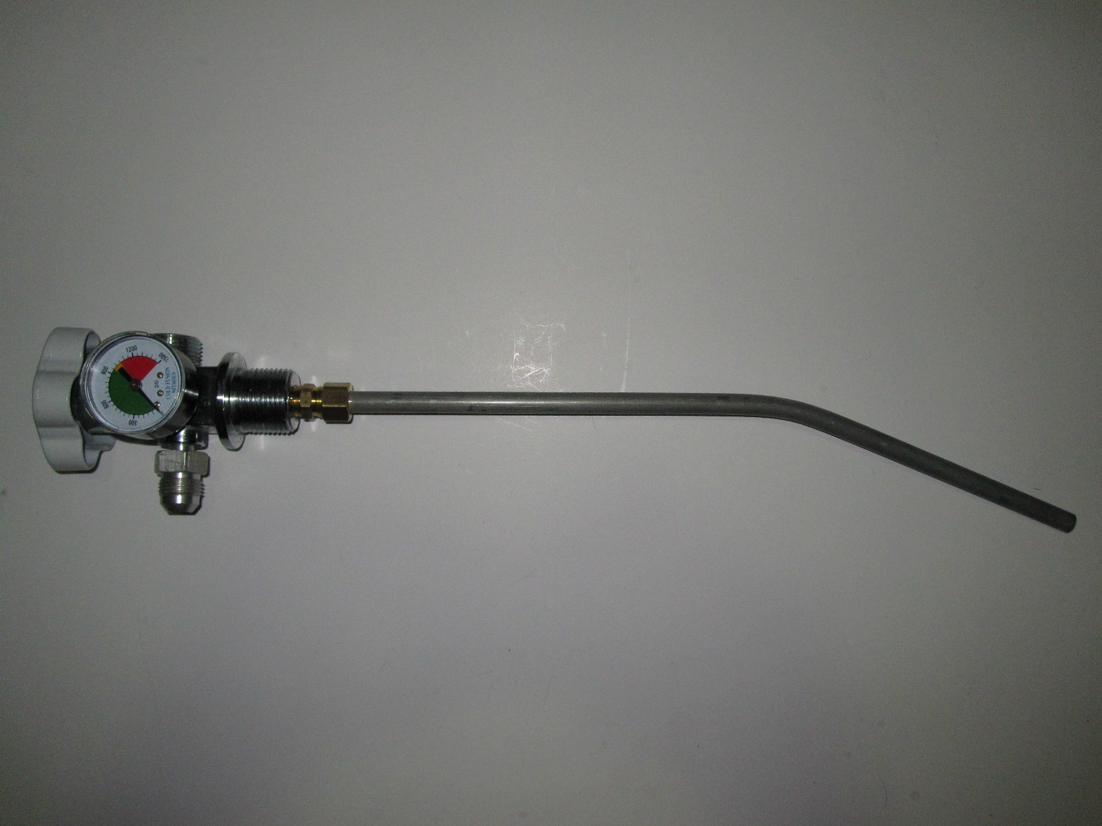 High Flow Nitrous Bottle Valve Includes 1/2" siphon tube for 10LB Bottle