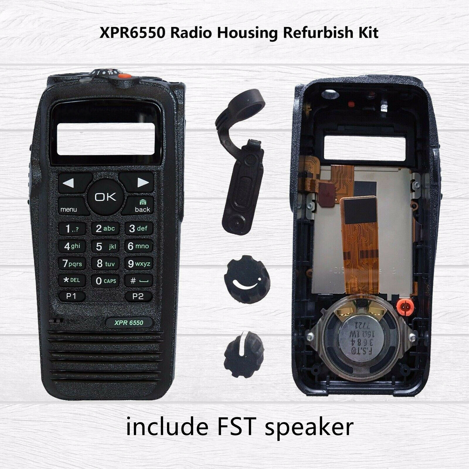 XPR6550 Black Housing Case Cover Repair Kit for XPR6550 Handheld Radio