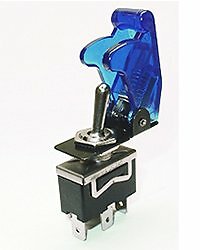 Safety Toggle Switch SPDT 20 Amp"Transparent Blue"